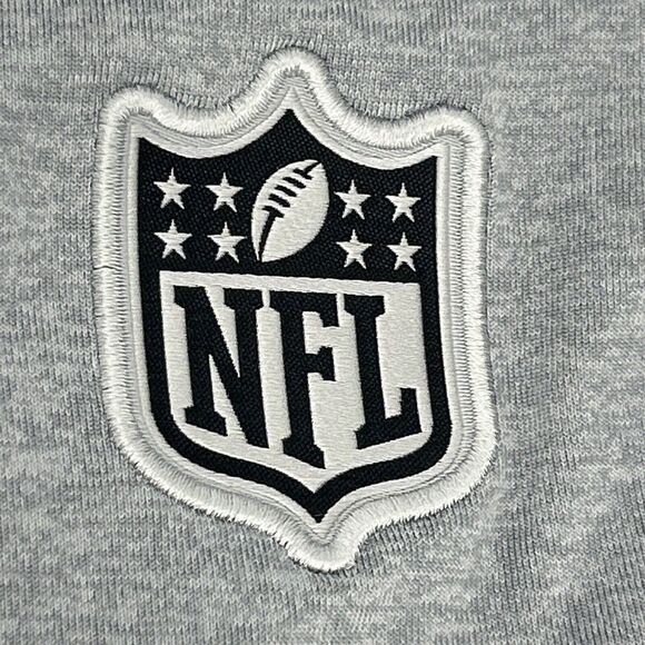 New England Patriots Nike Shirt Men L Gray Polo Dri-Fit‎ On Field Super Bowl LII - Picture 6 of 11